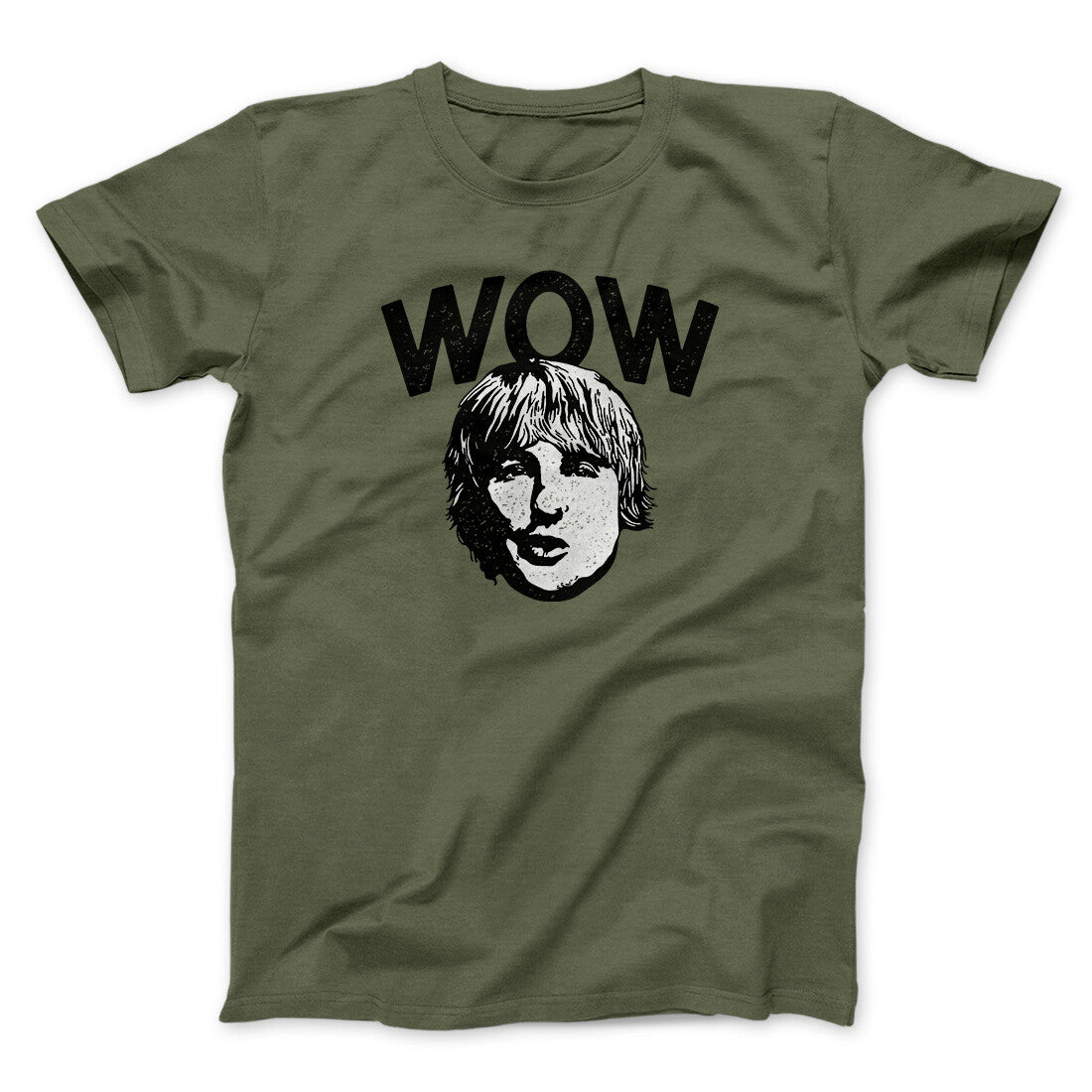 Wow Owen Wilson Funny Unisex T-Shirt - 100% Cotton Heather Blend Short Sleeve Tee