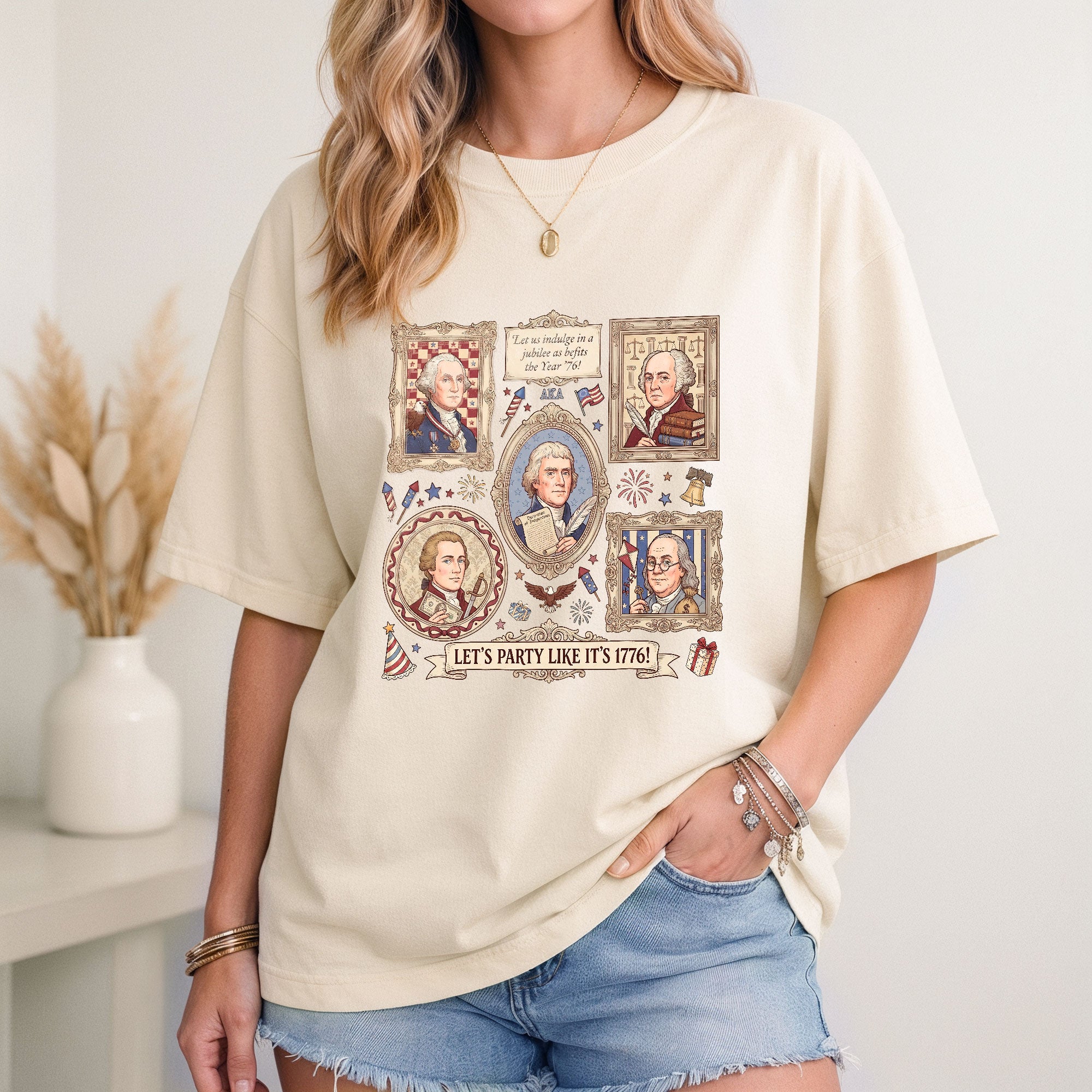 250th Anniversary 1776 Founding Fathers Patriotic T-Shirt