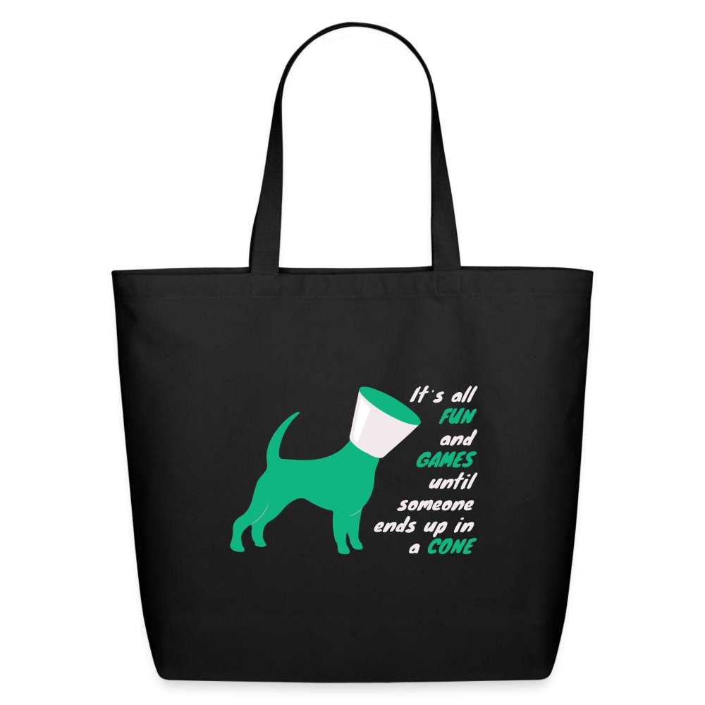 Eco-Friendly Cotton Tote Bag - Until Someone Ends Up in a Cone Print