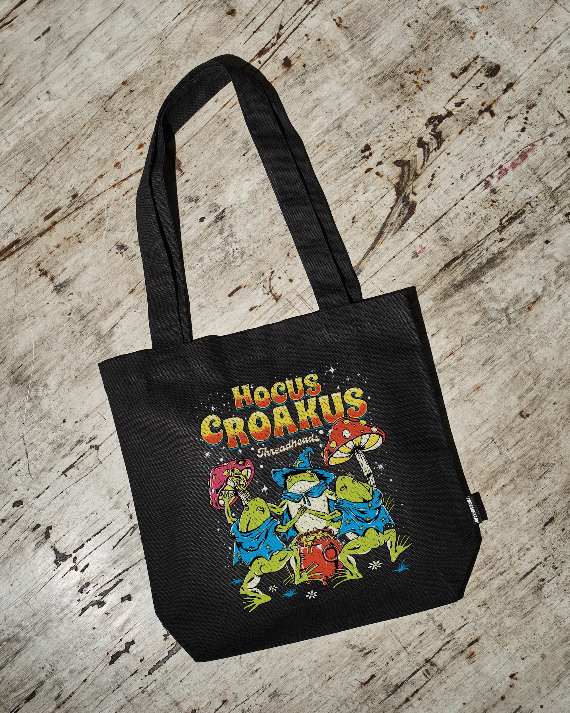 Hocus Croakus Tote Bag - Premium 100% Cotton Canvas with Reinforced Straps
