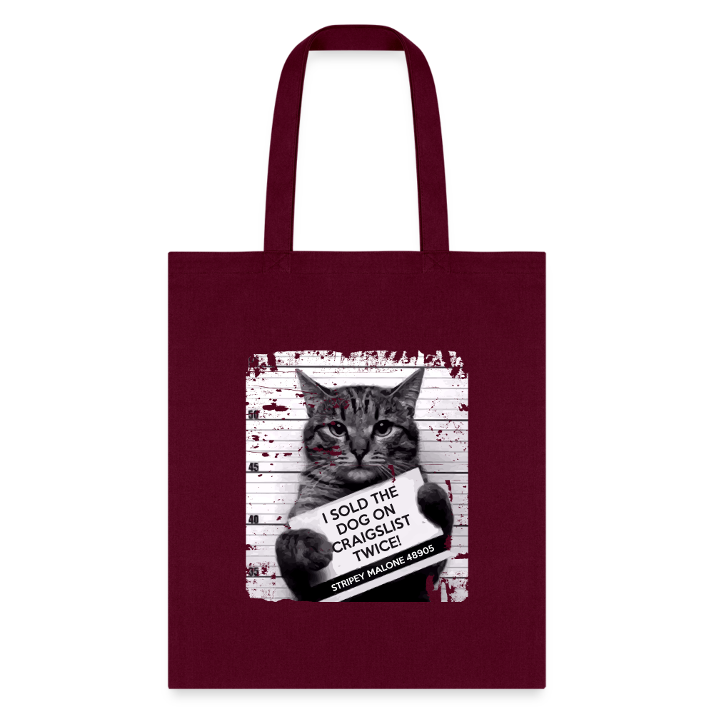 I Sold The Dog On Craigslist Twice! Cotton Canvas Tote Bag - 15.5x14.5 Vet Gift