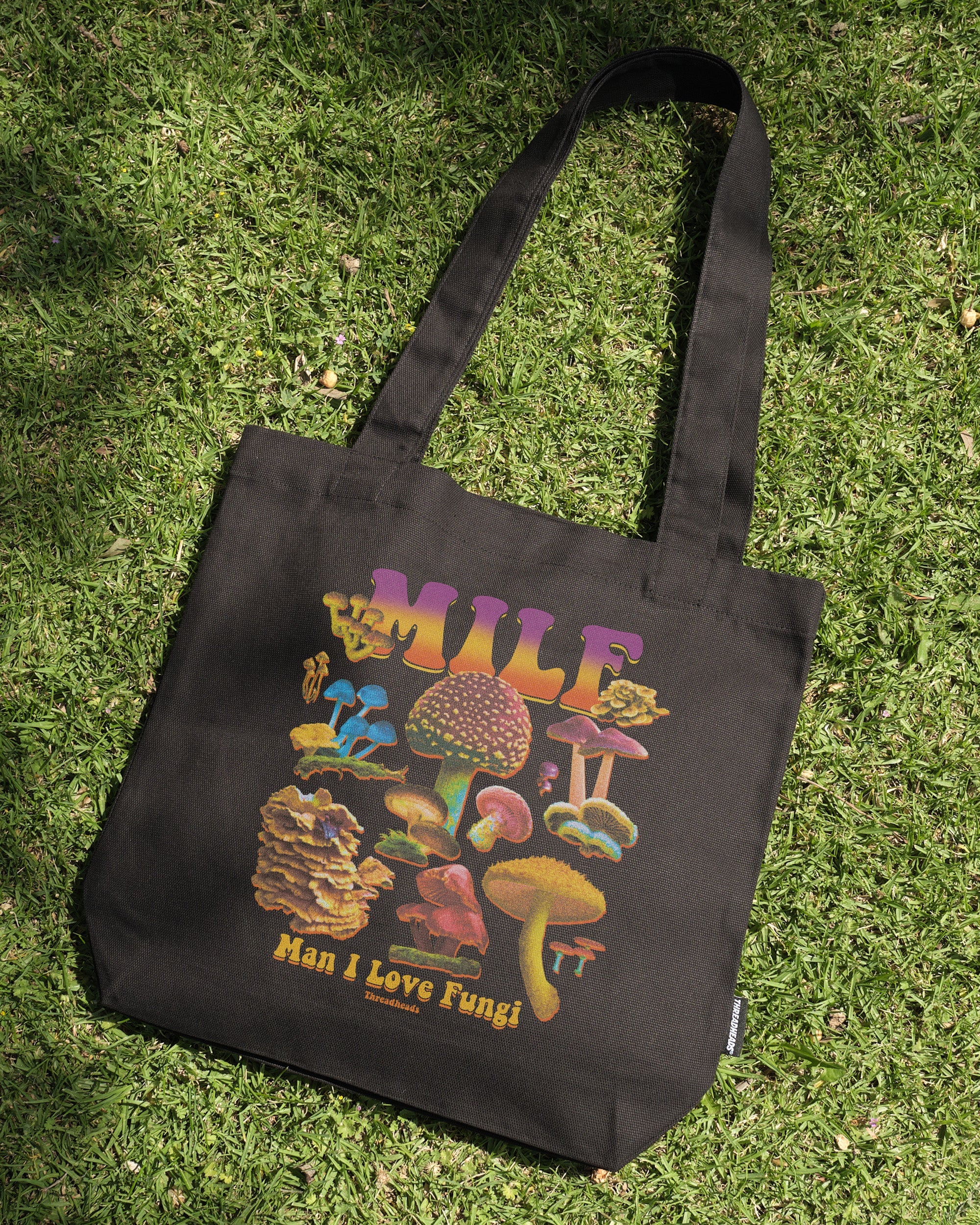 MILF Fungi Tote Bag - Premium 100% Cotton Canvas with Reinforced Straps