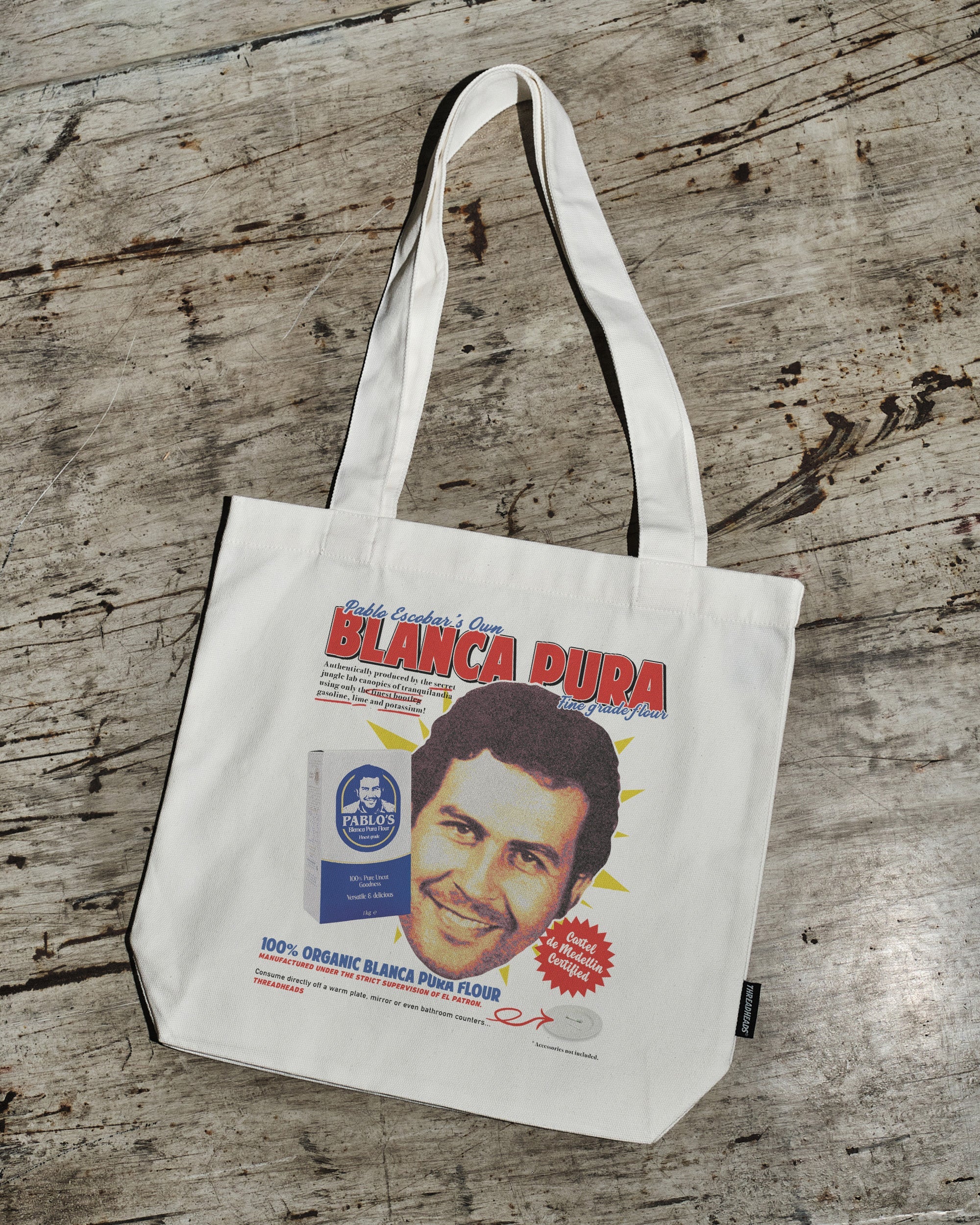 Pablo Escobar's Blanca Flour Cotton Canvas Tote Bag