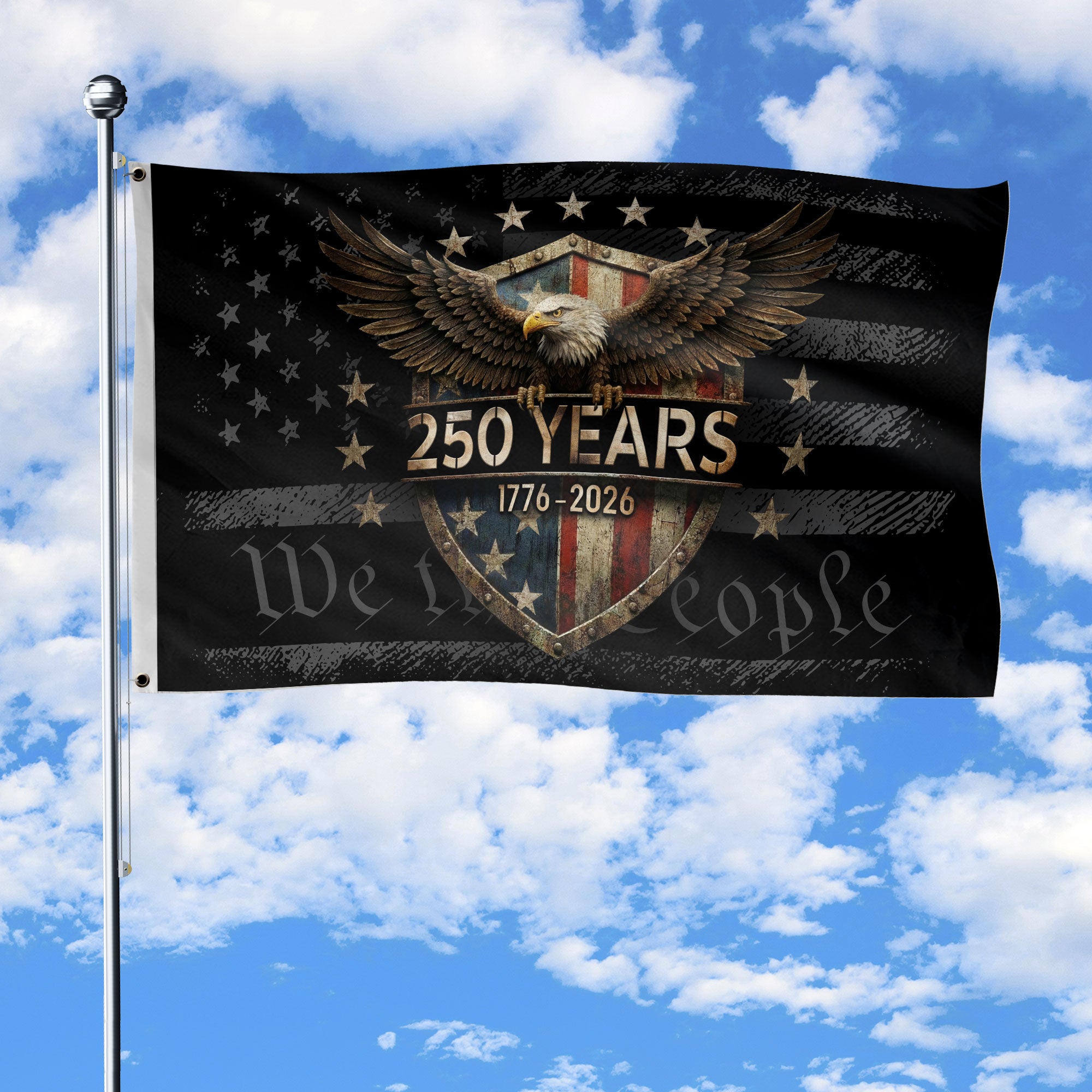 USA 250th Anniversary American Flag with Eagle 1776-2026 Patriotic Flag