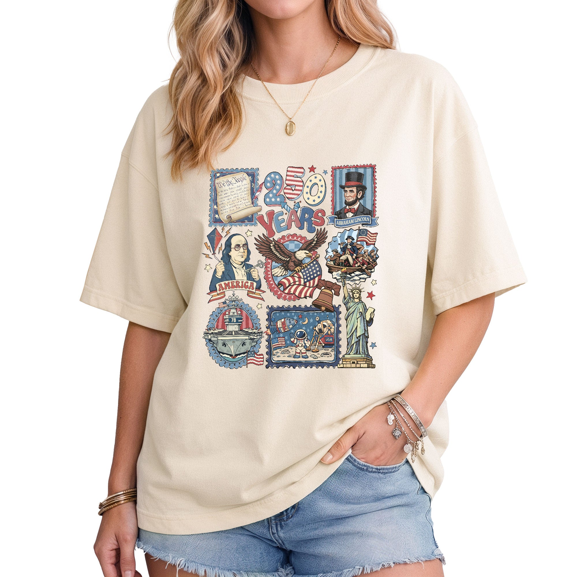 USA 250th Anniversary Shirt 1776-2026 Vintage Retro Patriotic Tee